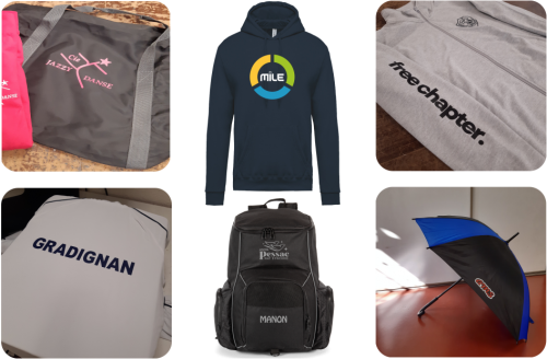 Transfert numérique ou flocage sur textile et accessoires- Brodata Plus